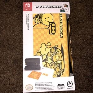 NINTENDO LITE YELLOW MARIO KART PROTECTIVE CASE
